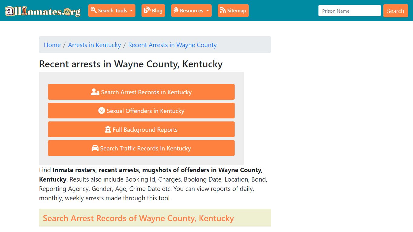 Recent arrests in Wayne County, Kentucky | Mugshots, Rosters, Inmates ...